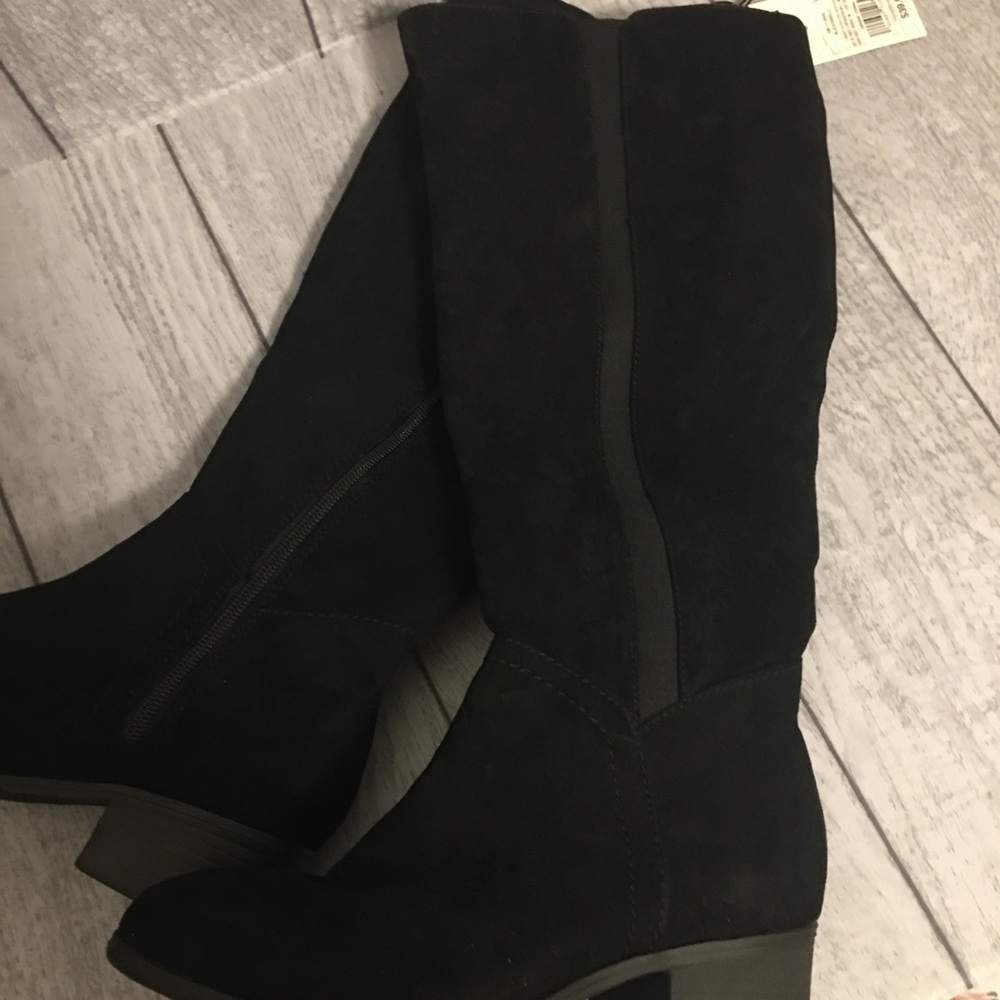 Brielle Microsuede Riding Boots sz 6